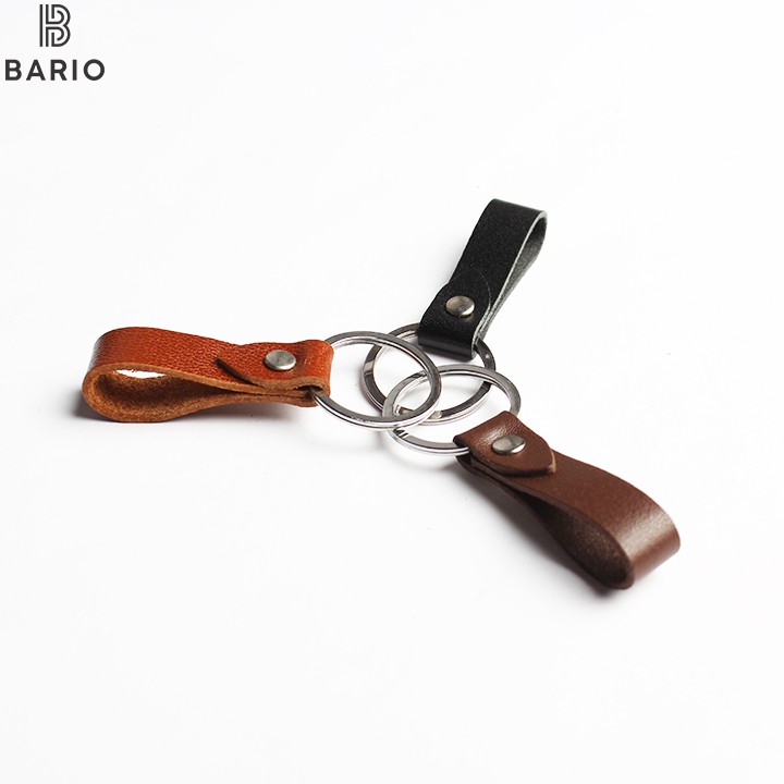 Combo 3 móc chìa khóa da bò thật