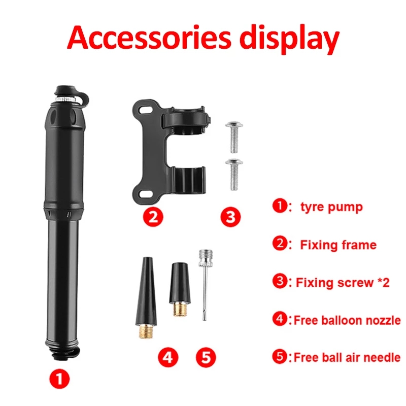 Bộ 100 Đầu Bơm Bánh Xe Đạp Áp Suất Cao