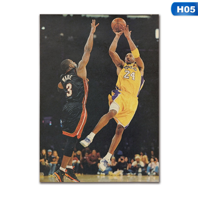 Áp phích dán tường hình cầu thủ bóng rổ Kobe Bryant