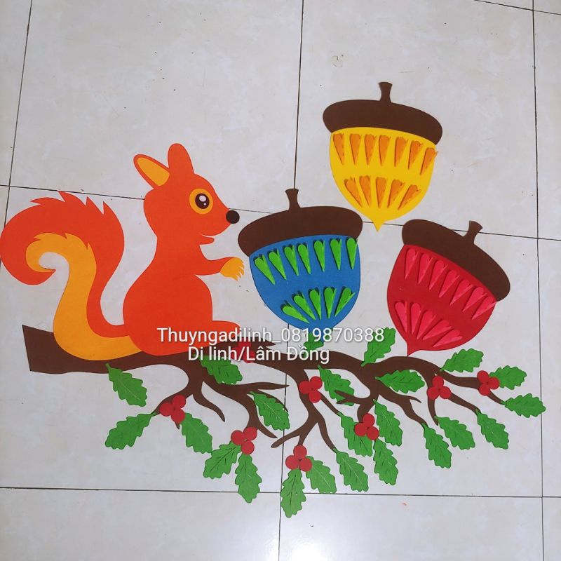 Góc bé ngoan nêu gương cắm cờ vải nỉ mầm non