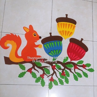 Góc bé ngoan nêu gương cắm cờ vải nỉ mầm non ( bộ sóc)