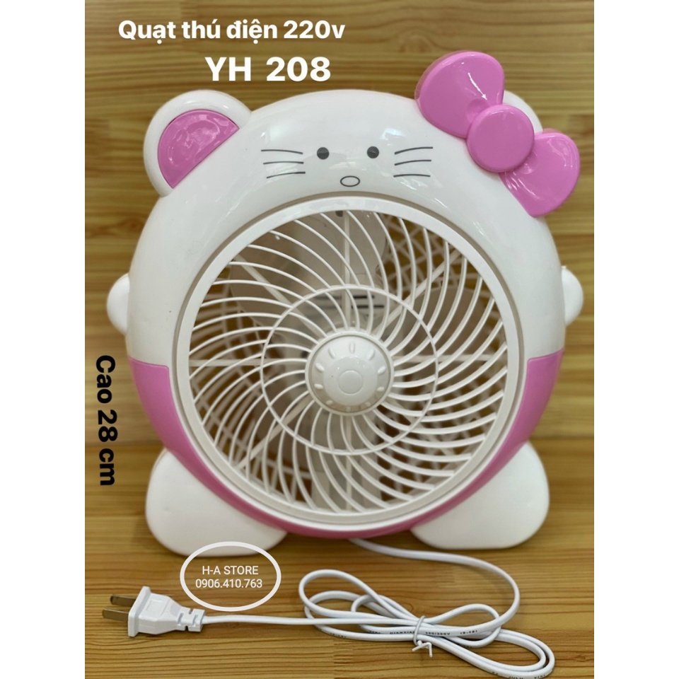 Quạt điện hình thú để bàn nhiều mẫu xài điện trực tiếp