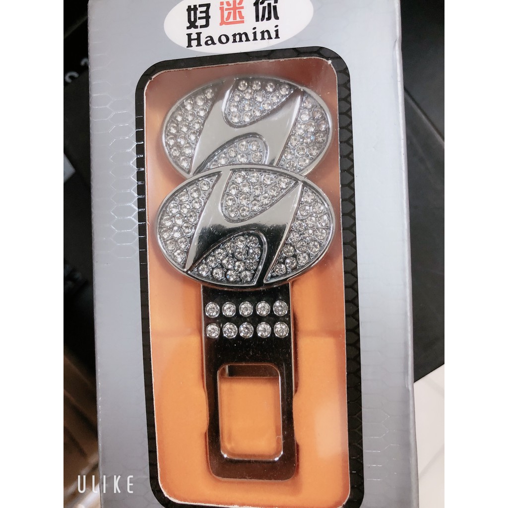 Bộ 2 Chốt đai an toàn đính đá các hãng ô tô