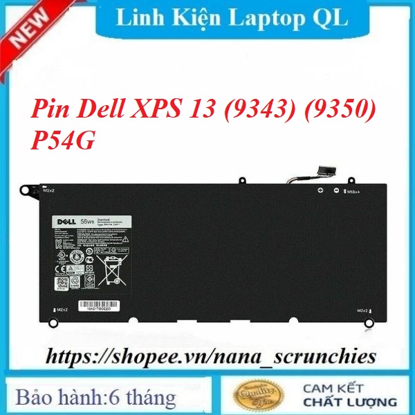 Pin Laptop Dell XPS 13 (9343) (9350) JD25G JHXPY 5K9CP 90V7W 0DRRP