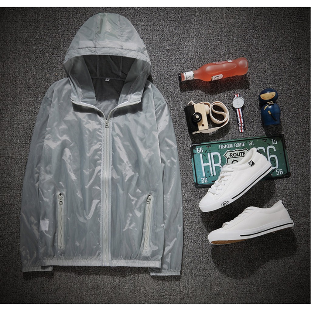 Nhập khẩu - Loại 1 Áo khoác trong suốt túi khoá kéo (kèm túi đựng) | BigBuy360 - bigbuy360.vn