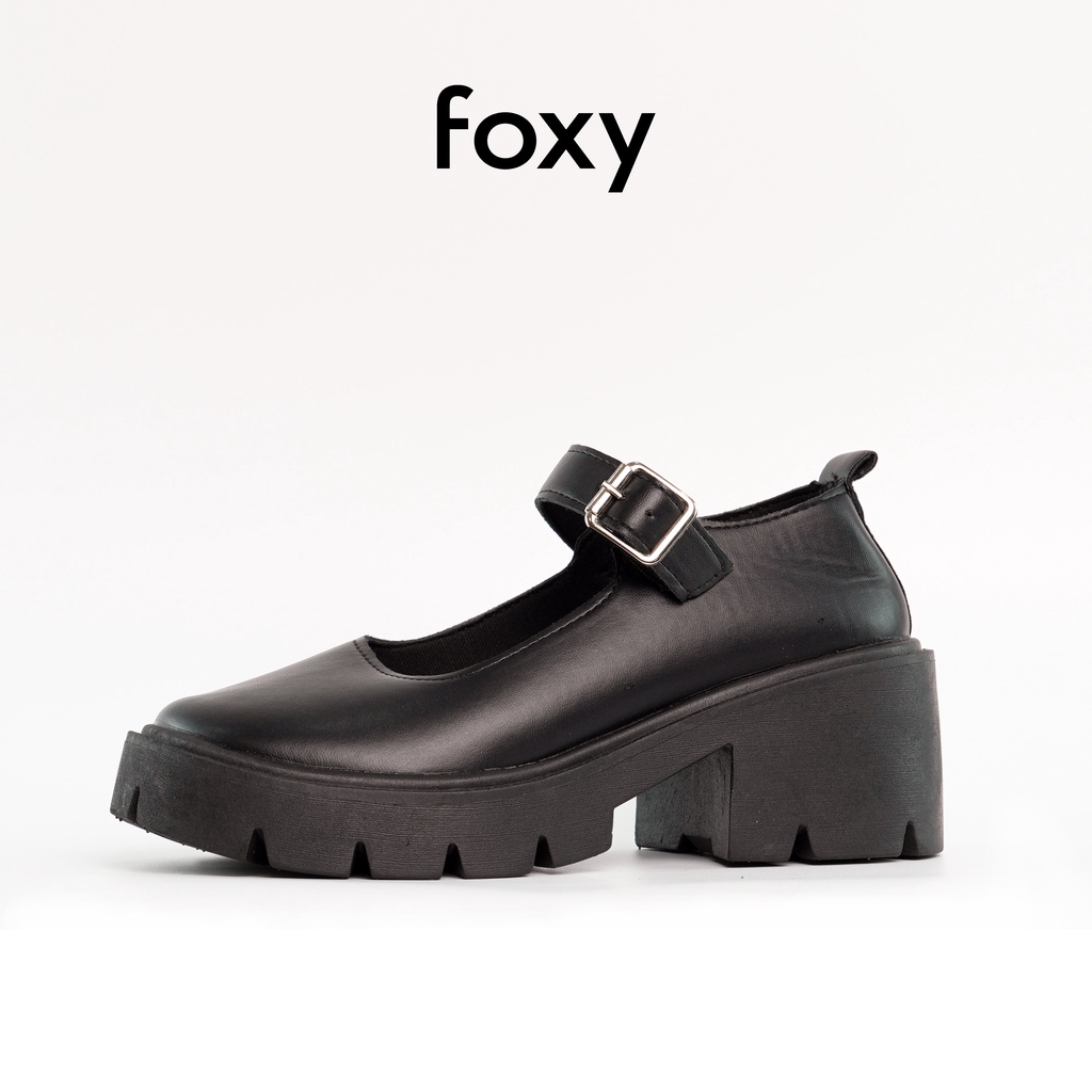 Giày Marry Jane FOXY Đế Cao 5cm Quai Ngang Lolita Phong Cách Ulzzang - FOX037