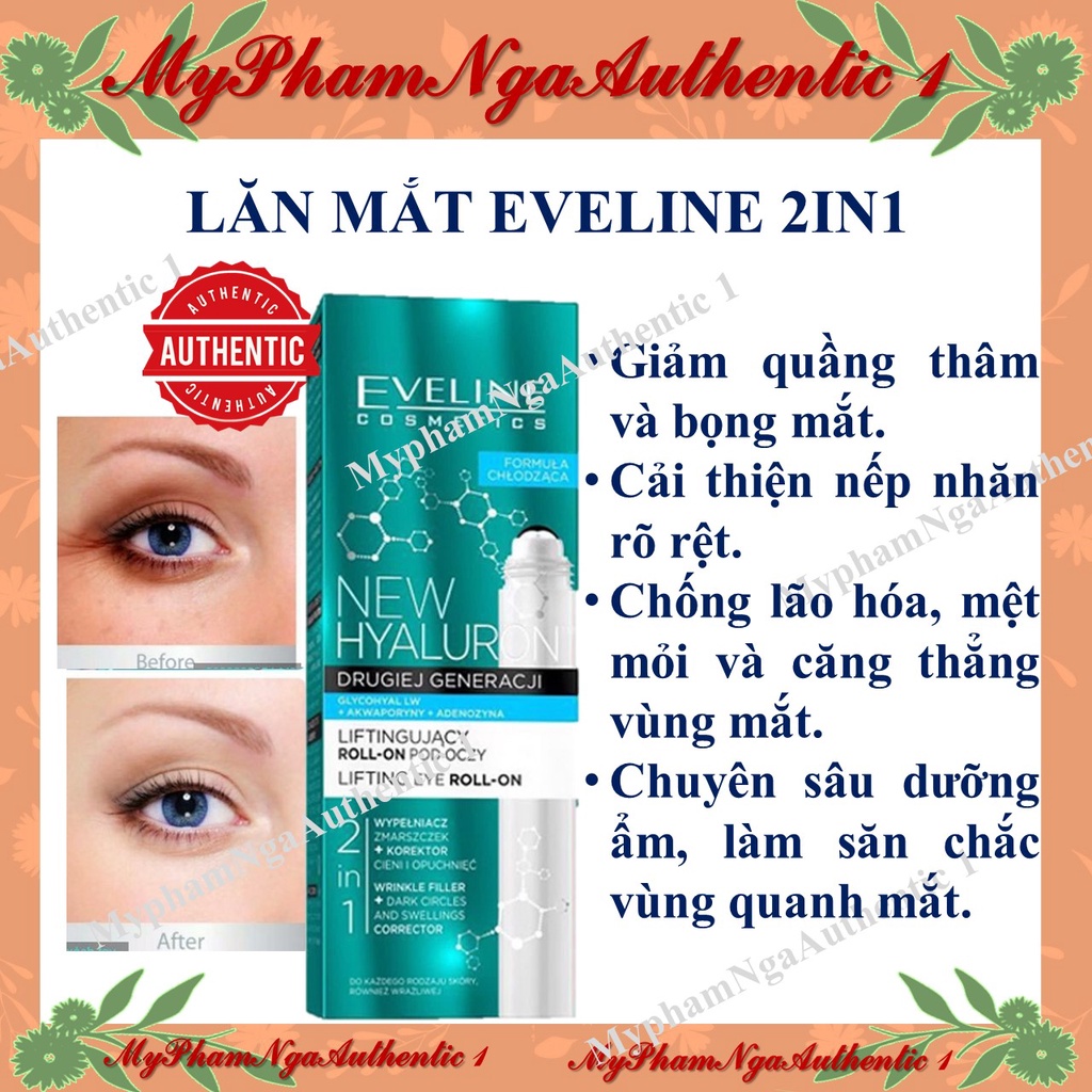 THANH LĂN TRẺ HÓA VÙNG MẮT EVELINE.