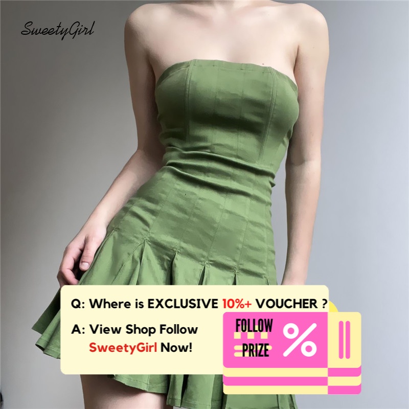 Đầm Mini Không Tay Màu Trơn Thời Trang 2022 Quyến Rũ Cho Nữ