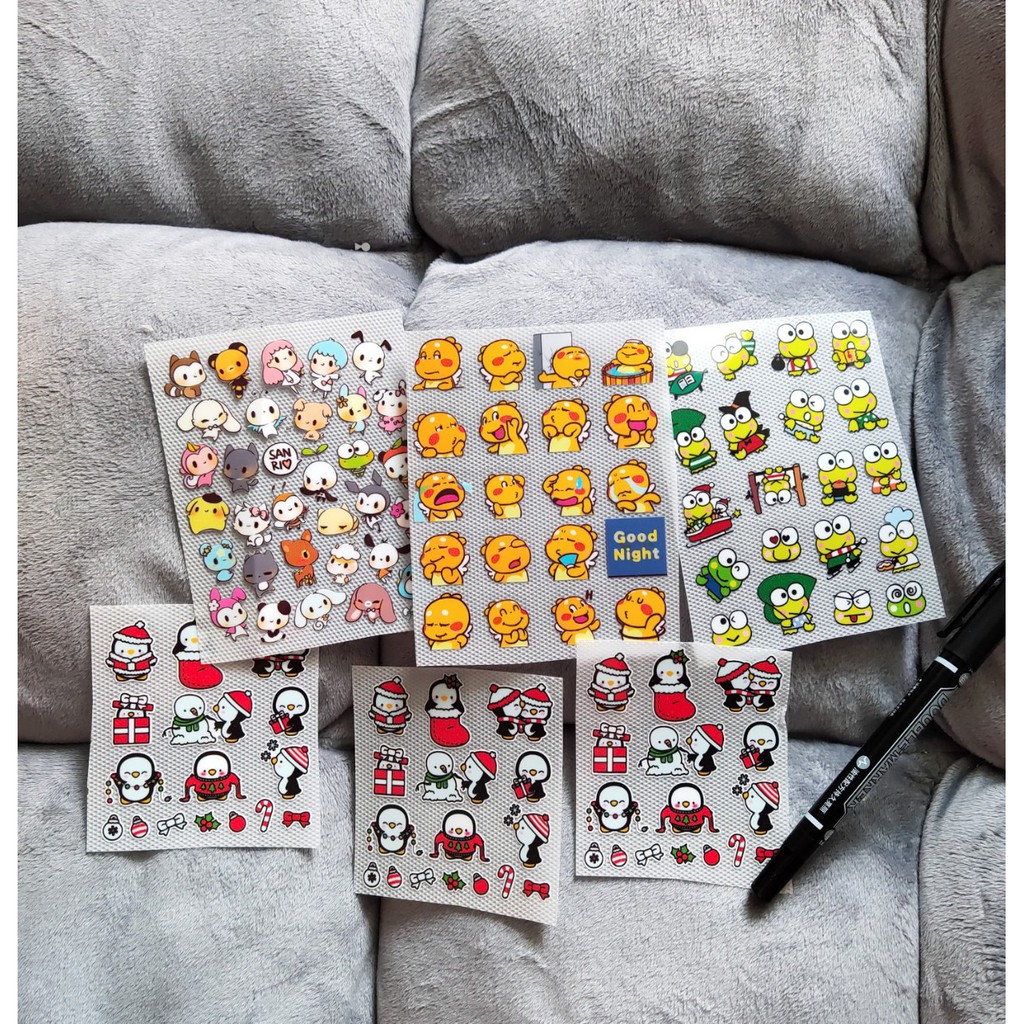 Hình ủi, hình dán nhiệt - Set hình ủi mini 1 (cho doll)