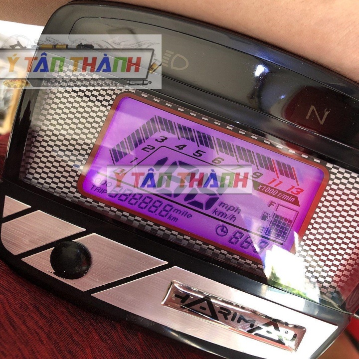 đồng hồ điện tử xe dream 7 màu MS1592