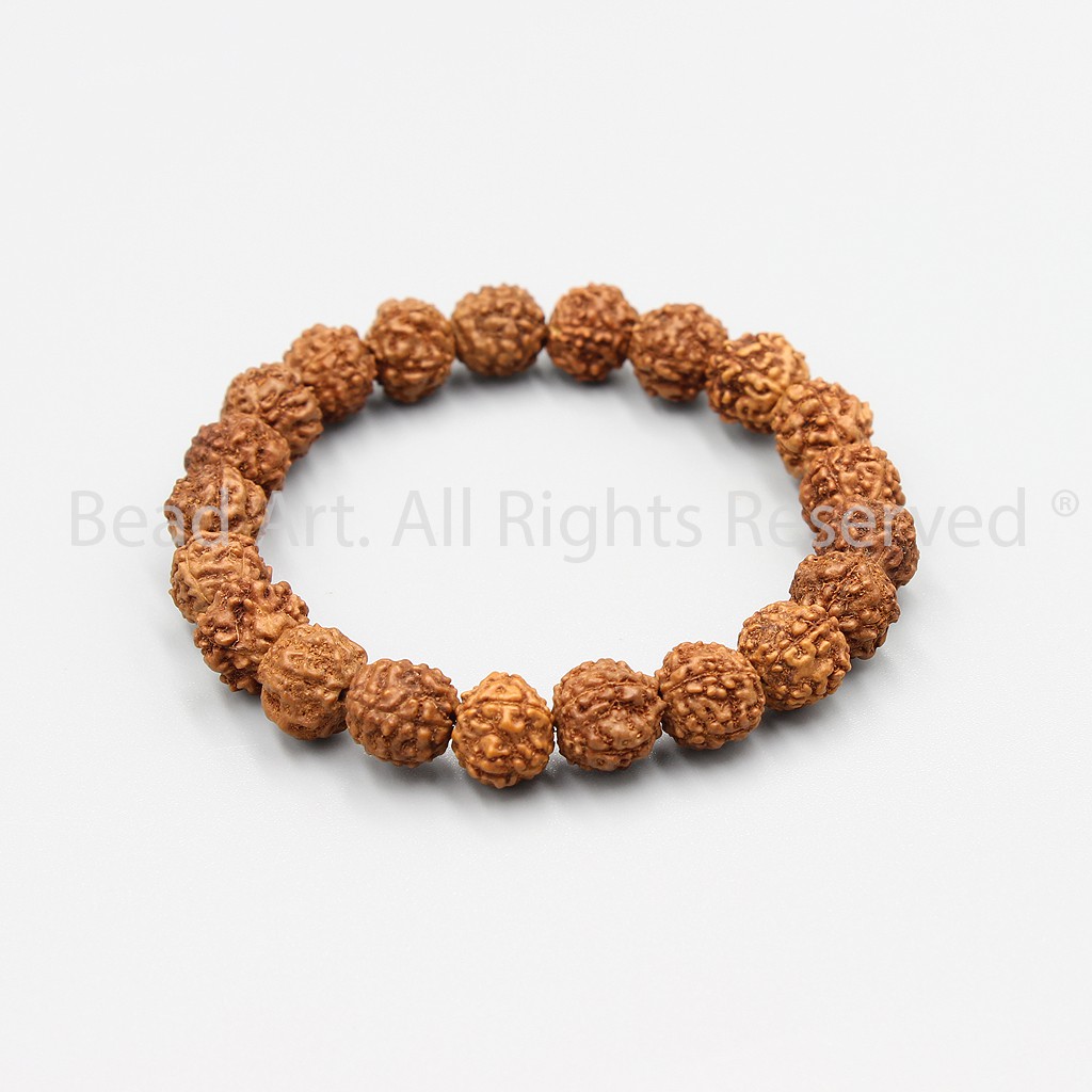 Vòng Tay 21 Hạt Bồ Đề Kim Cang (Rudraksha) Từ Tibet, Mệnh Mộc, Hoả, Chuỗi Hạt , Vòng Tay Phong Thuỷ S45 - Bead Art