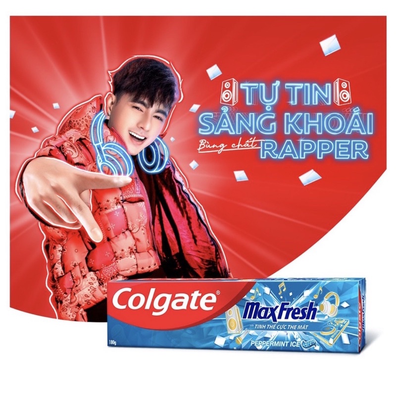 KĐR COLGATE MAXFRESH BẠC HÀ 180G