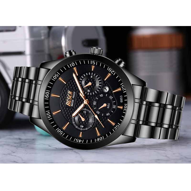 Đồng hồ nam rẻ đẹp BOSCK chính hãng, lên tay tuyệt đẹp, kính chống trày xước tốt ( Tặng tỳ hưu, tháo mắc, Mã: AB05 ) | BigBuy360 - bigbuy360.vn