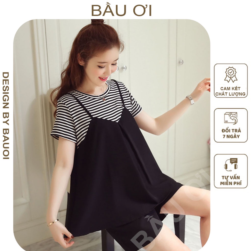 [SIÊU HOT B16] BỘ BẦU GIẢ YẾM MÙA HÈ CHẤT MÁT- QUẦN ÁO BÀ BẦU MẶC ĐI LÀM ĐI CHƠI ĐỀU ĐẸP