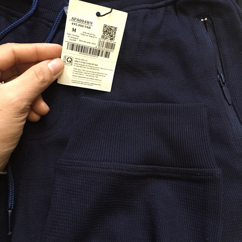 Quần Thu Đông Aristino APA004w9 Màu Xanh Tím Than Regular có M/L/XL