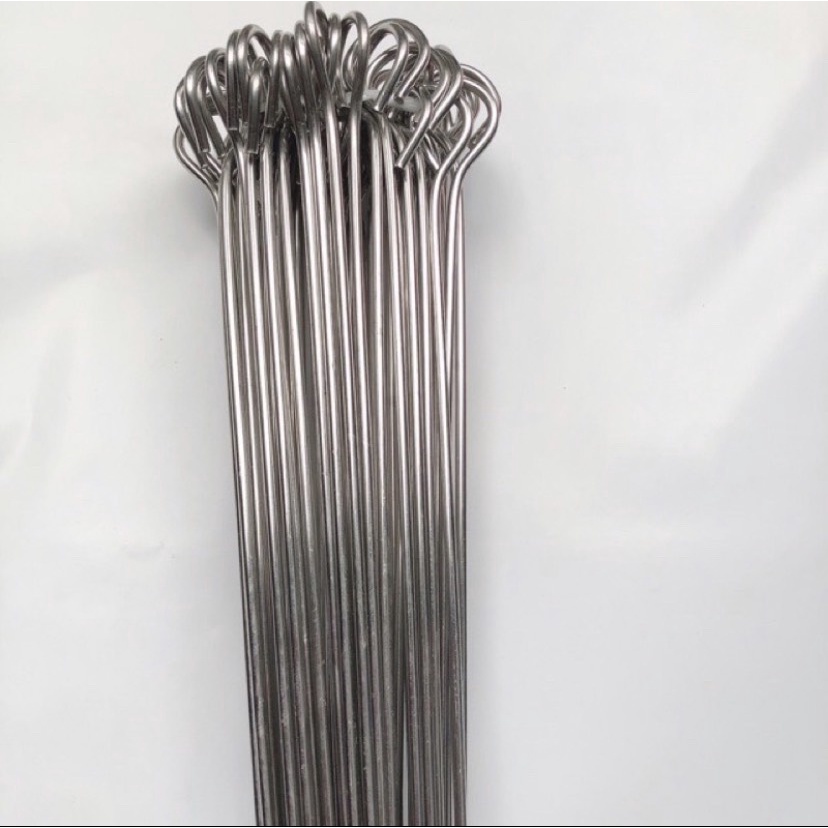 QUE XIÊN THỊT NƯỚNG INOX SIÊU TIỆN DỤNG