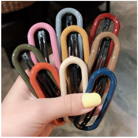 Kẹp Tóc Hình Oval Đơn Giản Phong Cách Hàn Quốc
