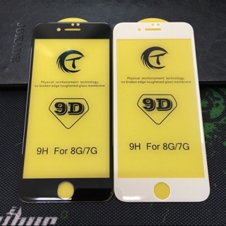 Kính cường lực 9D full màn cho iphone 7/8 tặng keo chống hở mép