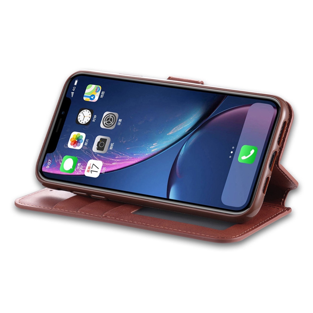 iPhone 11 Pro Max XS Max XR X 6 6S 7 8 Plus Luxury Stand Holder Leather Wallet Phone Case Bao điện thoại dạng ví kiêm đế đỡ sang trọng