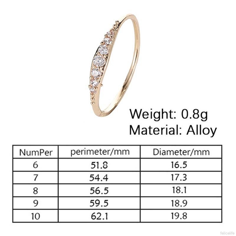 Cubic Zirconia Wedding Engagement Ring Woman Girls Austrian Crystals Gift