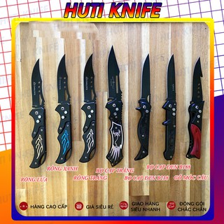 Dao phượt đa năng cao cấp, gấp gọn, đi phượt, dã ngoại hàng cao cấp 7 mẫu HUTI KNIFE