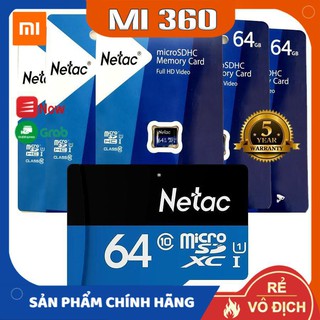 [Chính Hãng] Thẻ nhớ micro sd Netac 64GB U1 Class10