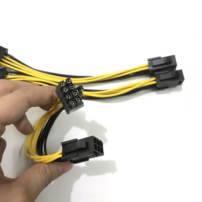 Cáp chuyển nguồn từ 6 Pin sang 8 Pin cho VGA