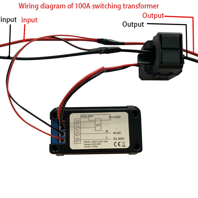 Đồng Hồ Đo Điện Áp Kỹ Thuật Số 0-100A KEWEISI KWS-AC300 AC 50-300V 45-65Hz