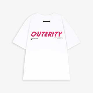 Áo thun nam nữ local brand unisex Outerity Signature Red Text ver 3.0 / ORT.B 151
