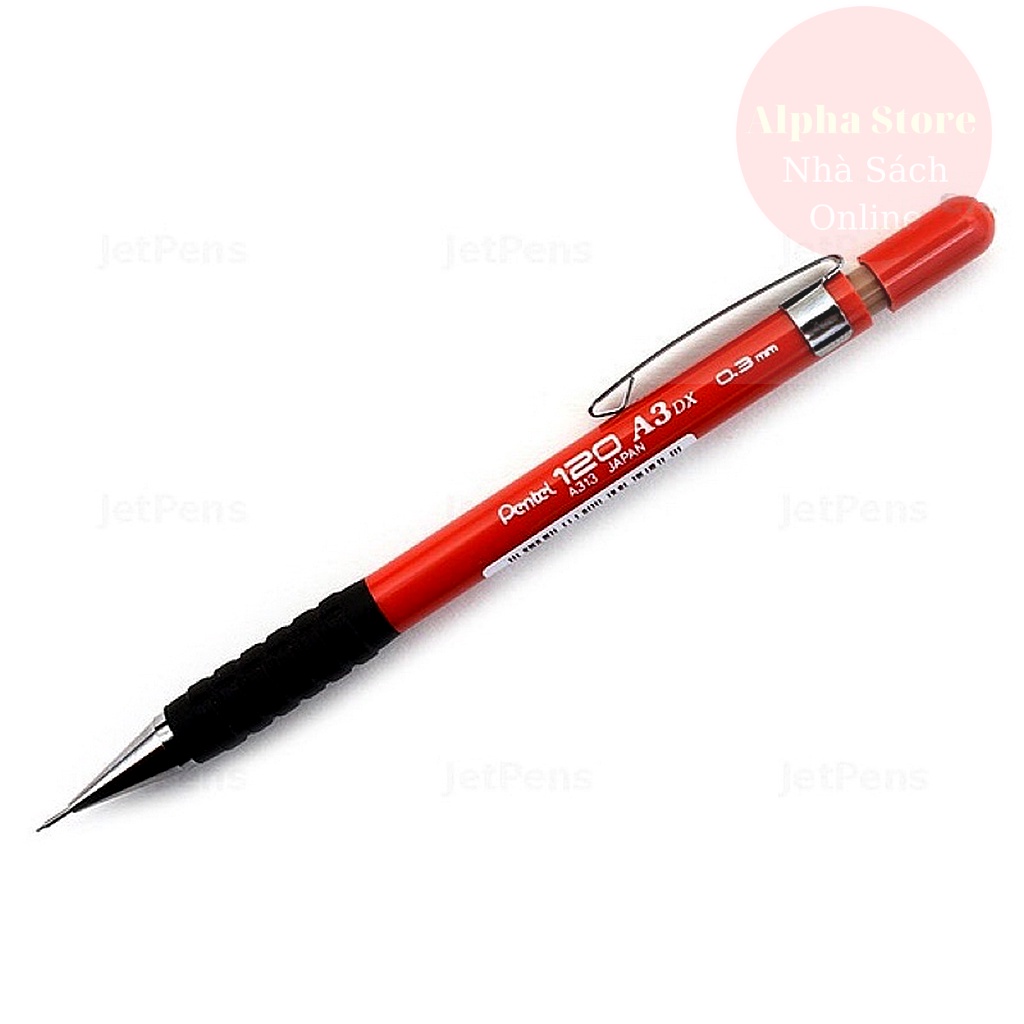 Bút chì bấm Pentel A313/ A315/ A317/ A319, bút chì kim nét 0.3/ 0.5/ 0.7/ 0.9mm- Chính hãng