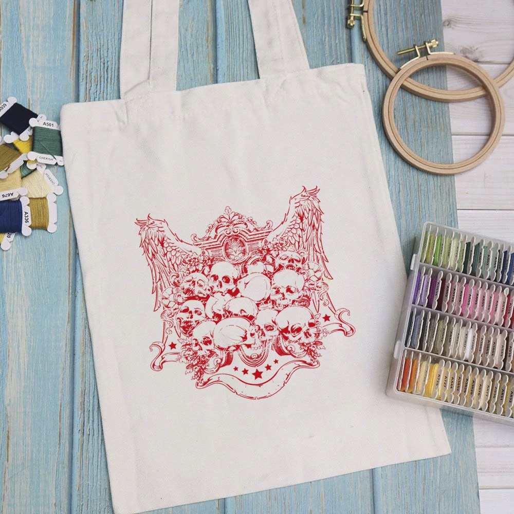 Túi vải túi Tote ART WORK PRO 3 - Mẫu 8 vải canvas dày đẹp cho nữ có khóa miệng đi học đi chơi. In hình theo yêu cầu