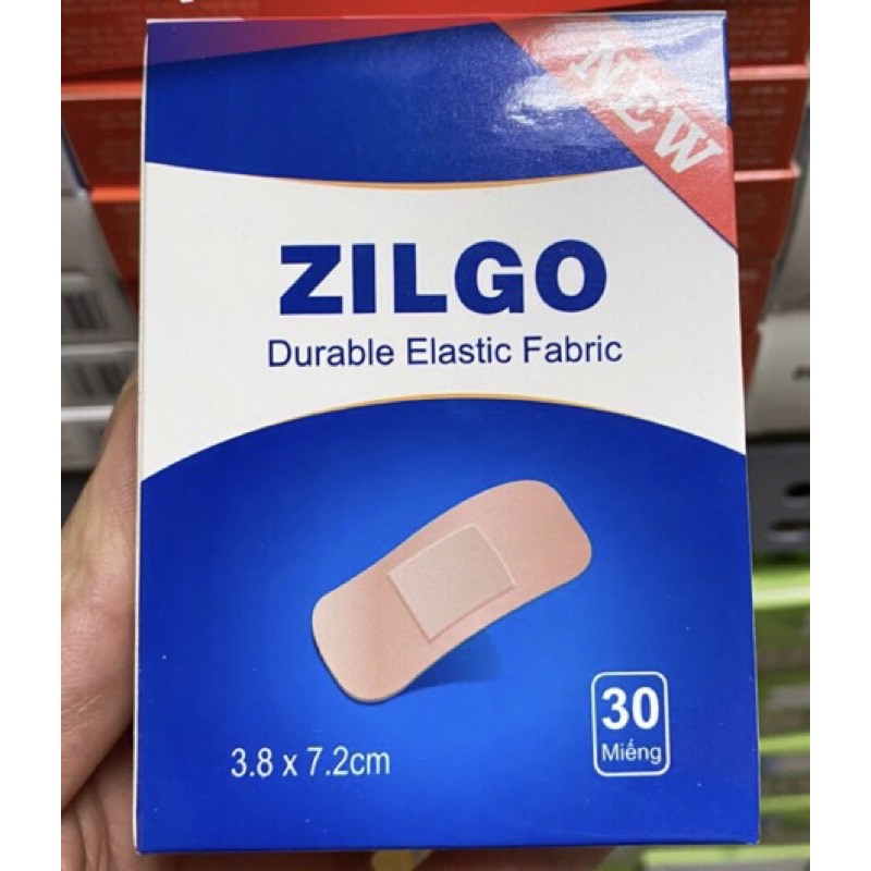 ✅ Hộp 30 miếng băng cá nhân zilgo bản to 3,8x7,2cm