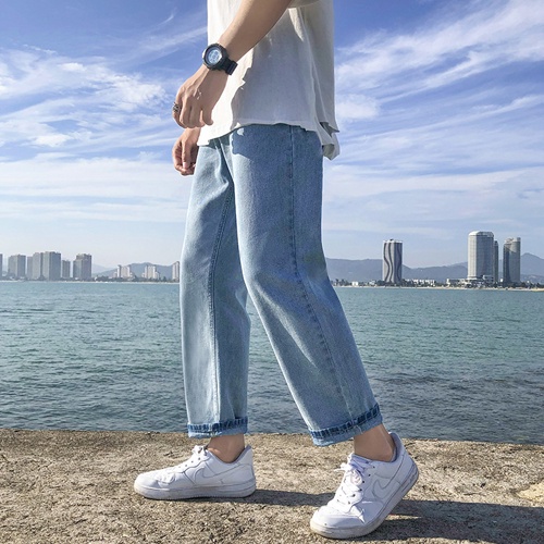 Quần Bò Jean Baggy Ống Suông Đẹp, Rộng Nam Nữ Phong Cách Hàn Quốc Hottrend 2021 Chất Liệu Dày Dặn - 112