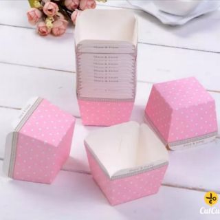 Cup Giấy Cứng vuông (lốc 100 cup)