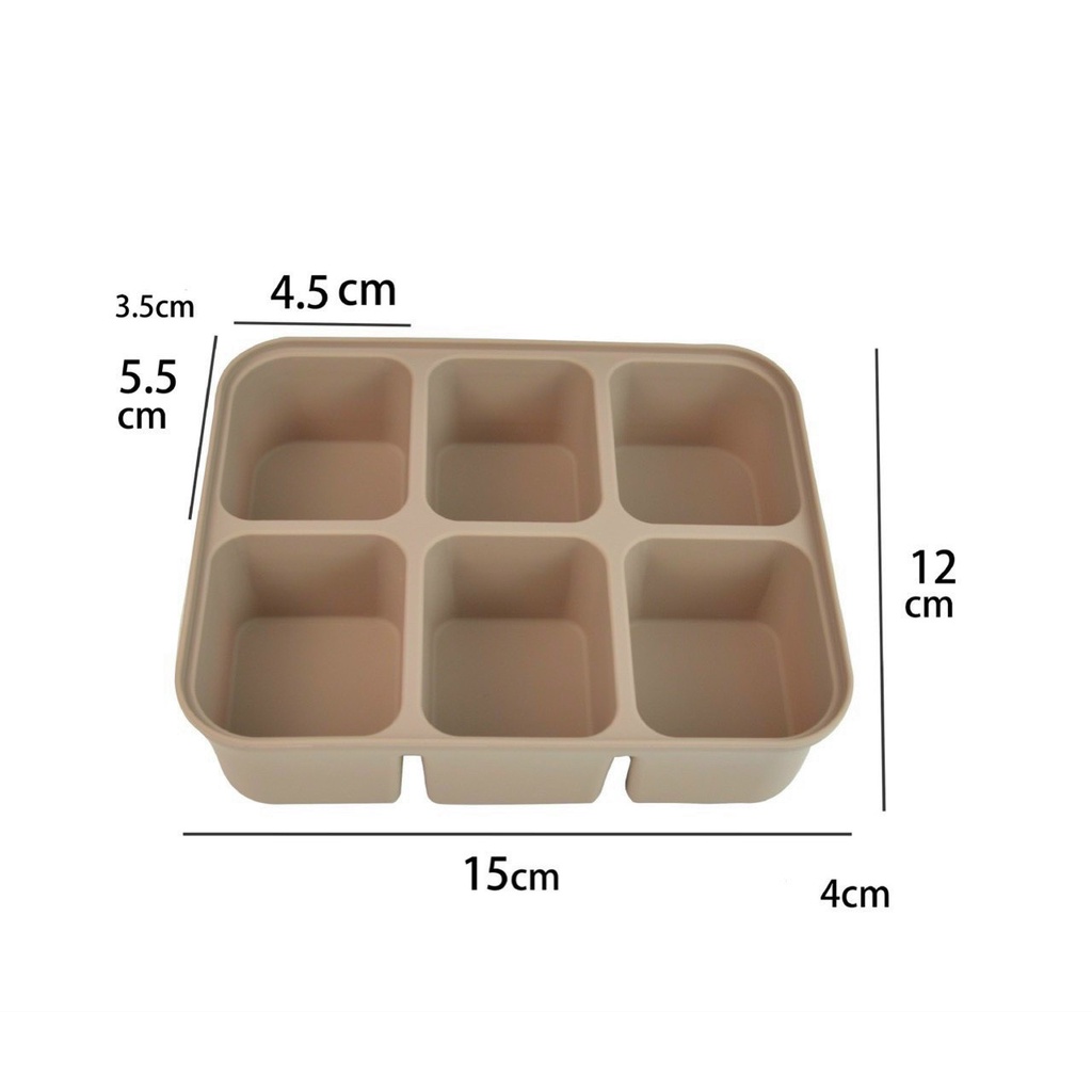 KHAY TRỮ ĐÔNG ĐỒ ĂN DẶM KÈM NẮP ĐẬY SILICONE