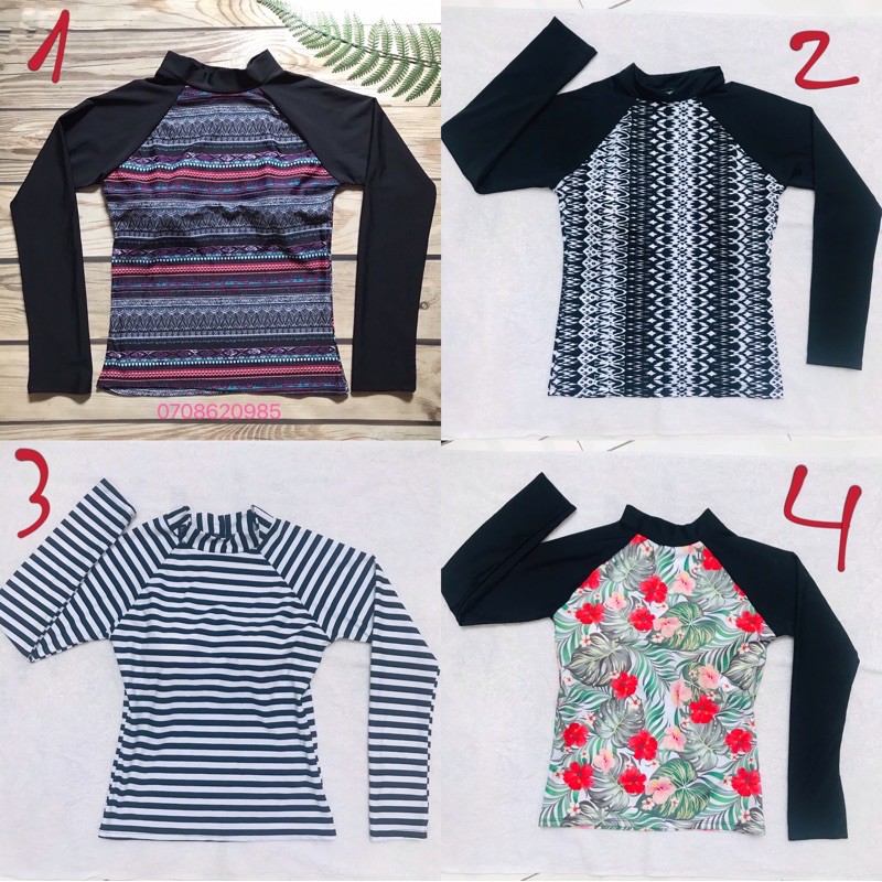 [Sẵn Mút Ngực] Áo Bơi Lẻ Nữ Tay Dài 30 Mẫu Kín Đáo Chống Nắng Tuyệt Đối Cho Nữ Đi Biển | BigBuy360 - bigbuy360.vn