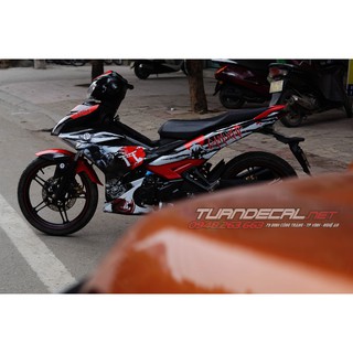 Tem Trùm Exciter 150 Samurai Đỏ Đen Đẹp