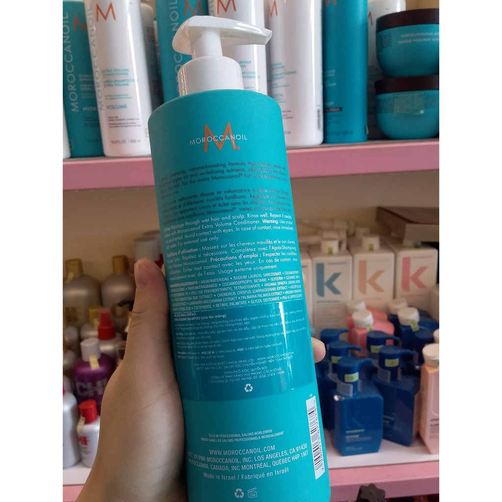 Dầu gội tăng phồng Moroccanoil Extra Volume Shampoo 500ml