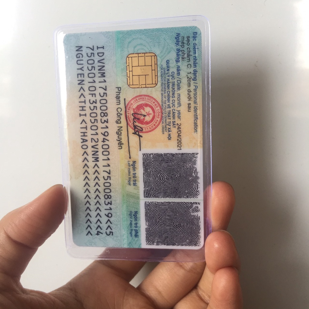 COMBO SỈ 100 VỎ BỌC THẺ CĂN CƯỚC - BỌC CCCD
