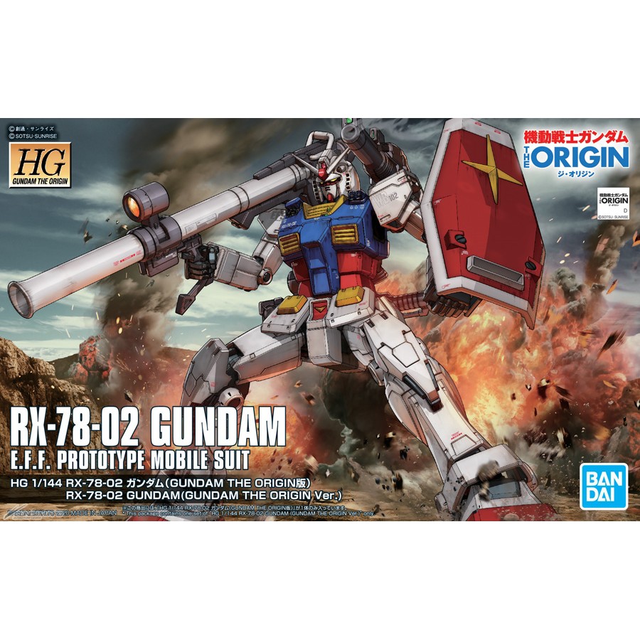 Mô hình HG 1/144 GTO RX78 2 RX 78-2 The Origin - Chính hãng Bandai Nhật Bản