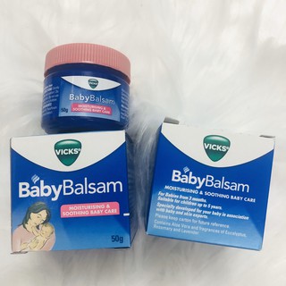 Dầu bôi ấm ngực giảm ho Vicks Baby Balsam 50gr cho bé