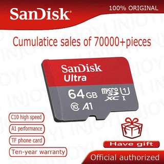 thẻ nhớ nhỏ gọn 64gb ultra ,thẻ nhớ thông minh,hàng phân phối chính hãng - bảo hành điện tử tặng kèm đầu đọc thẻ