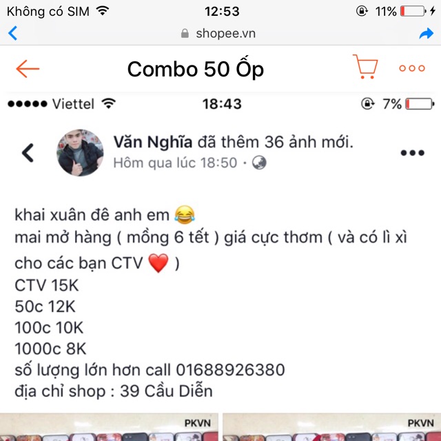 Combo ốp lưng đt