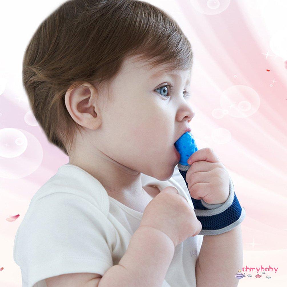 【OMB】 Anti-Sucking Thumb Glove  Prevent Fingertip Baby Molar Silicone Finger Glove