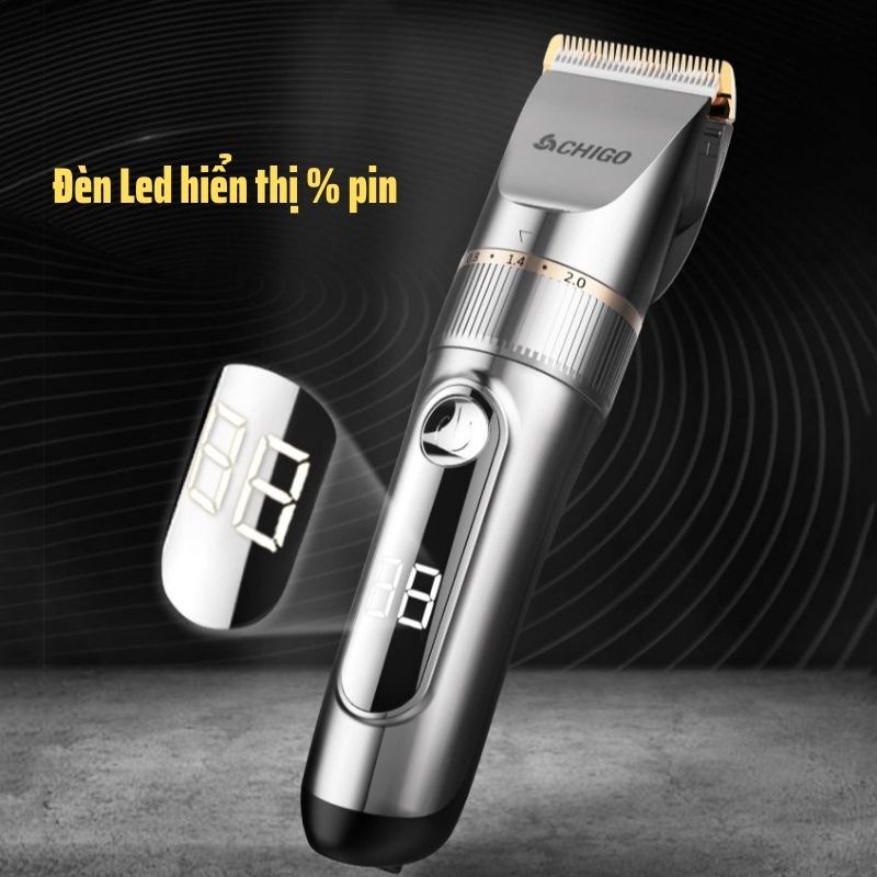Tông đơ cắt tóc AKIO dùng cho salon cho bé và gia đình dùng pin sạc USB