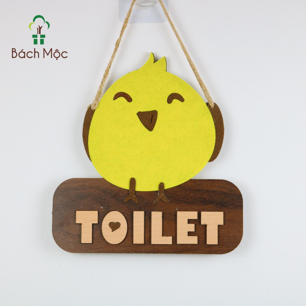 Bảng Gỗ Decor Toilet BÁCH MỘC Nhiều Mẫu Treo Cửa WC