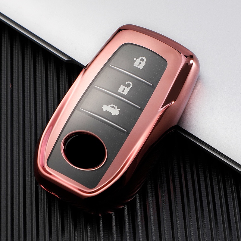 Vỏ bọc bảo vệ toàn bộ chìa khóa điều khiển từ xa bằng TPU mềm cho Toyota yaris Prius Camry Corolla C-HR CHR RAV4 Prado