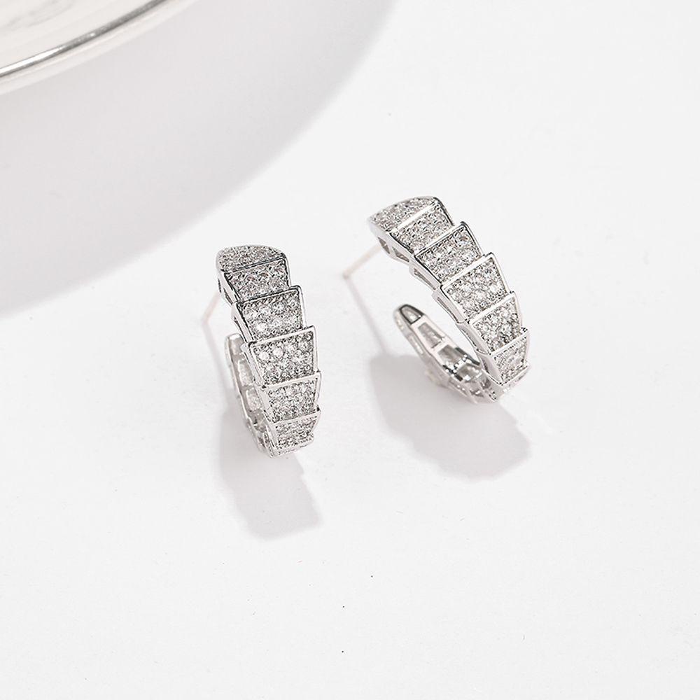 Khuyên Tai Phong Cách Hàn Quốc Thanh Lịch Sáng Tạo|Bông Tai Hình Rắn Nhiều Màu Sắc Cá Tính Thời Trang