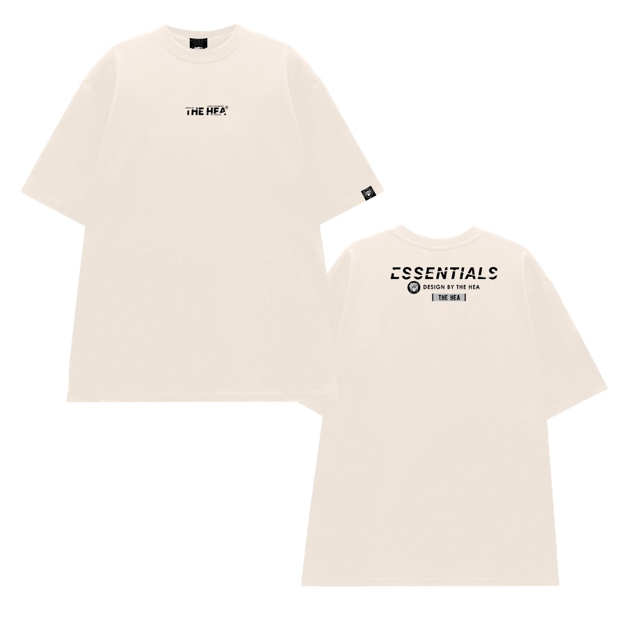 Áo Thun Unisex HEA Essentials Tee 5 Màu Form Rộng Tay Lỡ Streetwear Oversize Cổ Tròn Nam Nữ 100% Cotton - Local Brand HE