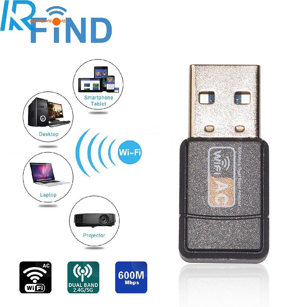 Usb Thu Sóng Wifi 2.0 Không Dây Rememberme. 600mbps 2.4 / 5ghz | BigBuy360 - bigbuy360.vn